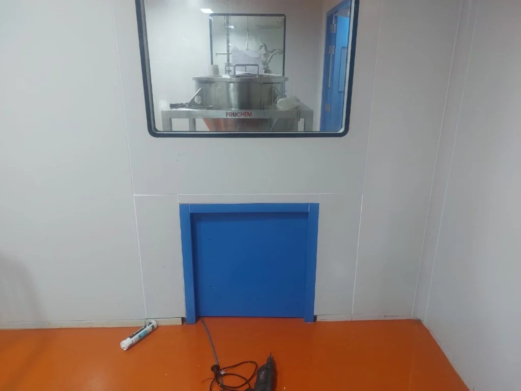 clean room panel will be in the MEP segment 3