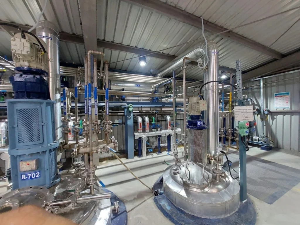 equipment installation and process pipeline. This will be in MEP segment 3